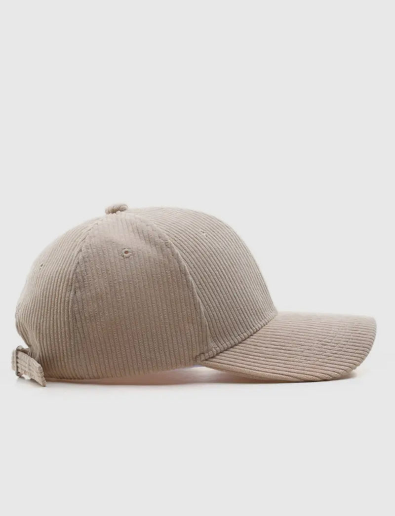 Corduroy baseball hat