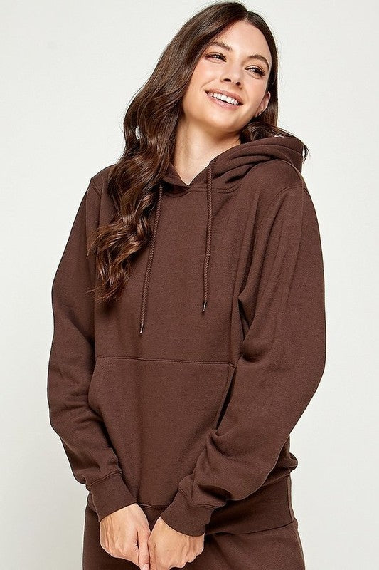 RELAX FIT FLEECE PULLOVER HOODIE