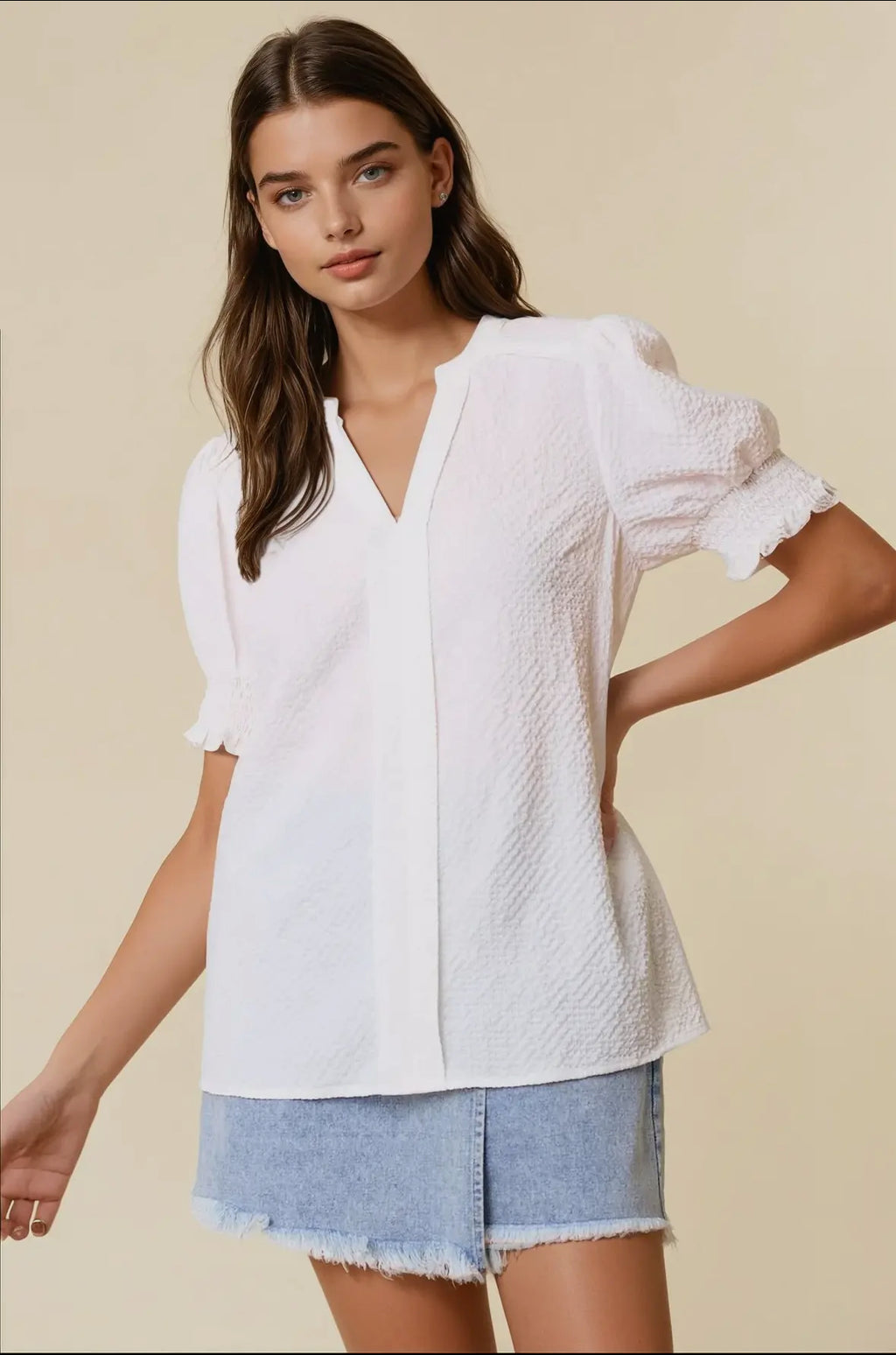 Puff sleeve blouse