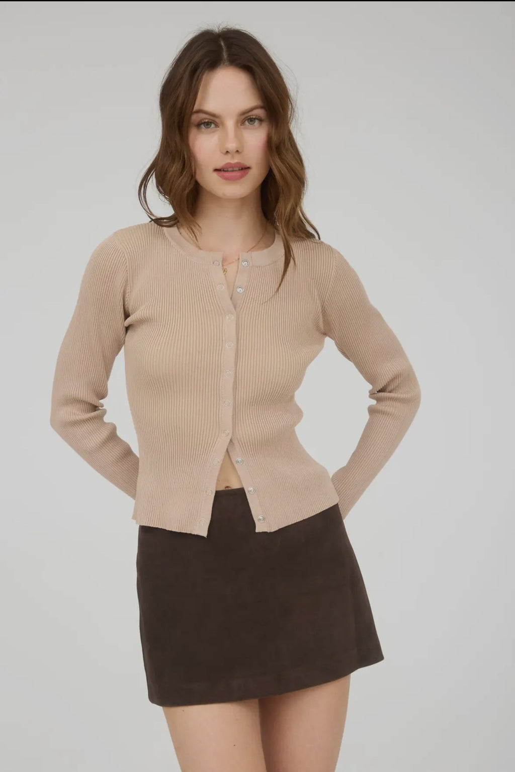 Snap button down cardigan