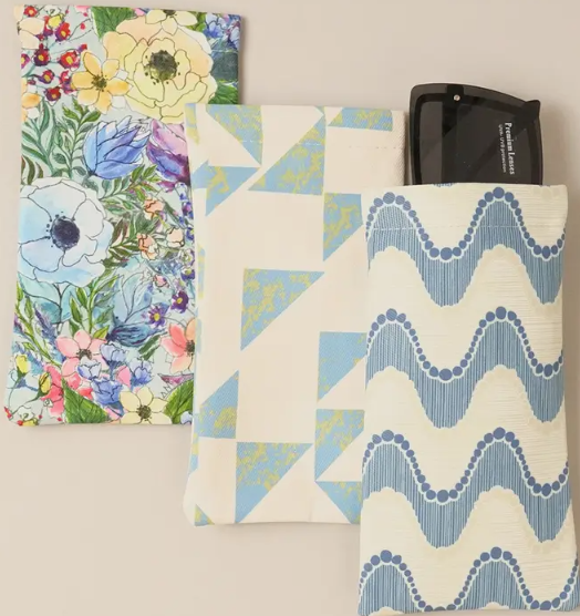 Mixed Pattern Eyeglasses Sunglasses Pouch