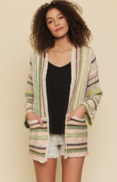 Multi Stripe Cardigan