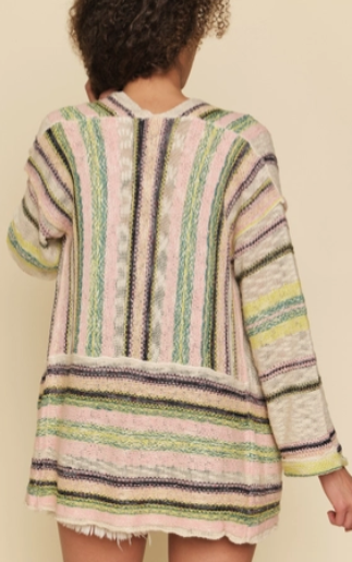 Multi Stripe Cardigan