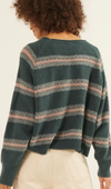 Multi-Stripe Rollneck Loose-Fit Sweater