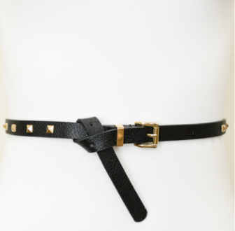 Studded Skinny Belt