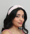 Gingham Pique Woven Knot Headband